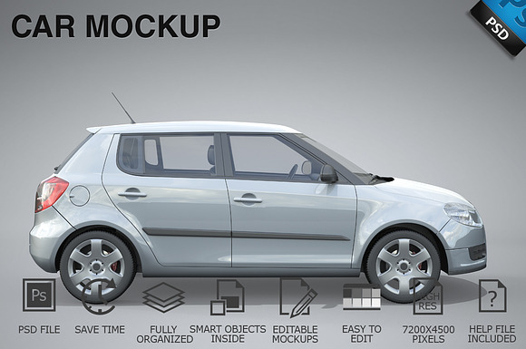 Download Car Mockup 07 Creative Photoshop Templates Creative Market PSD Mockup Templates