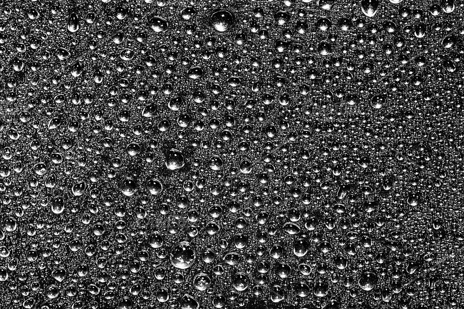 Macro Water Drops Texture On A Black Containing Water Drop And Background High Quality Abstract Stock Photos Creative Market