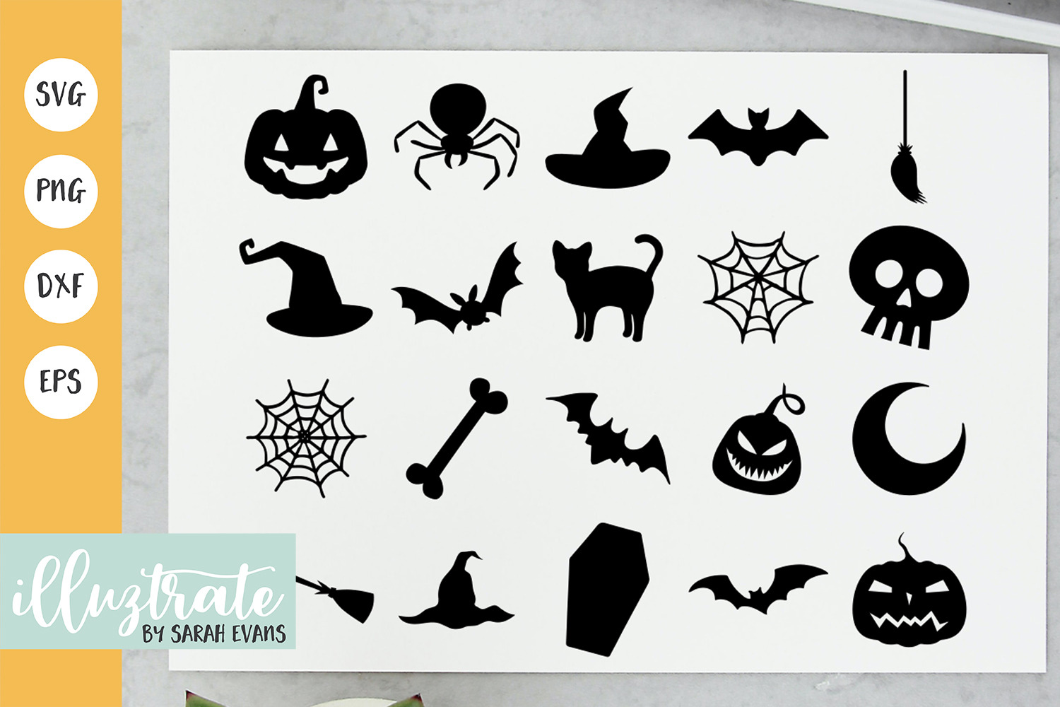 Halloween Svg Cut File Vector Dxf Pre Designed Illustrator Graphics Creative Market