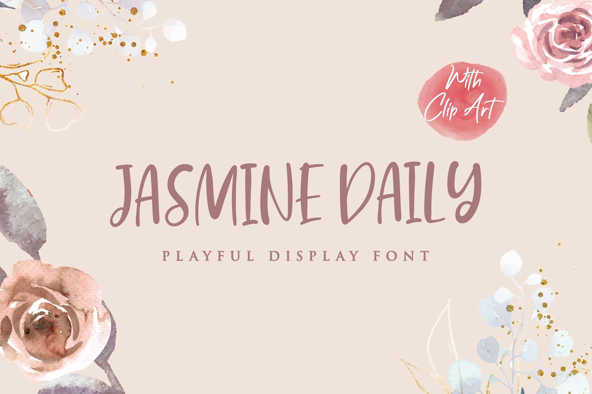 Download Jasmine Daily Playful Display Font Stunning Display Fonts Creative Market PSD Mockup Templates