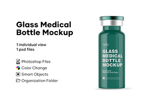 Download Medicine Vial Mockup Creative Photoshop Templates Creative Market