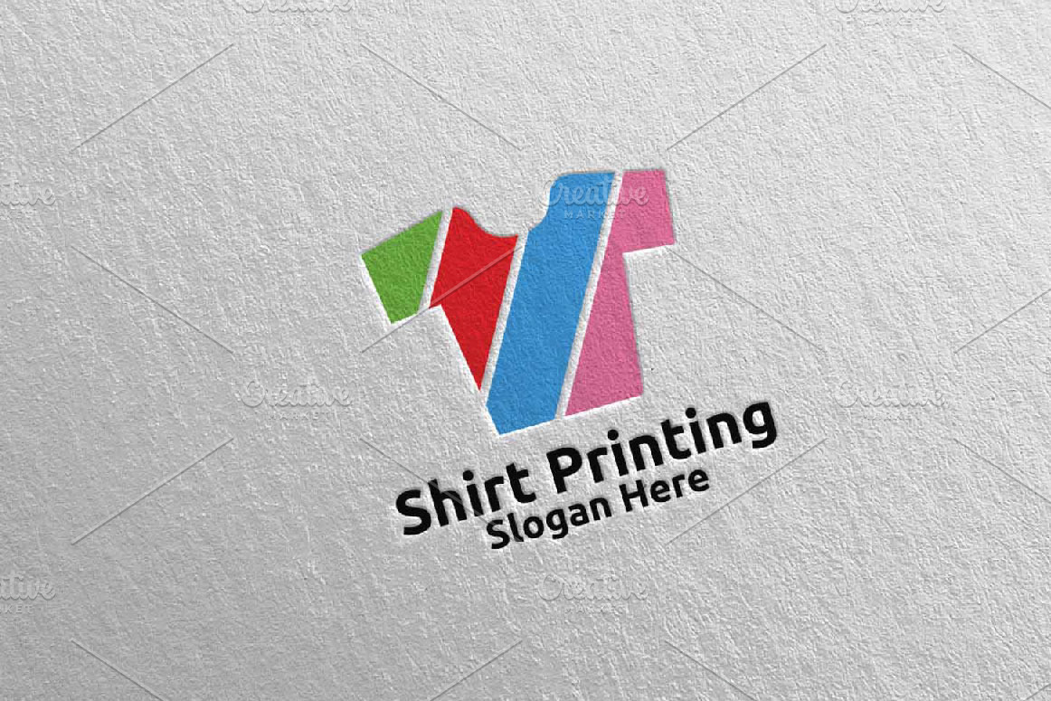 T shirt Printing Company Logo 66 | Branding & Logo Templates ~ Creative ...