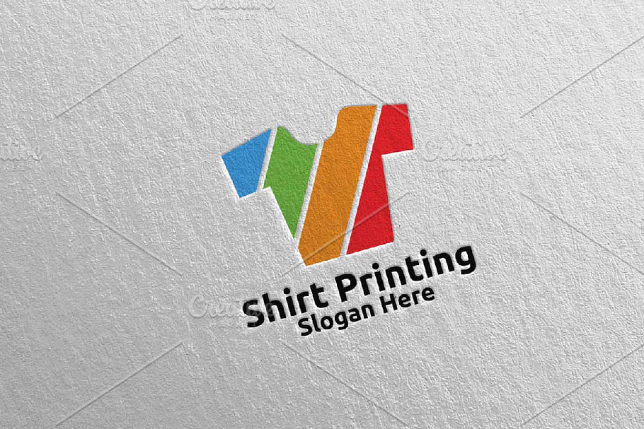 T shirt Printing Company Logo 66 | Creative Illustrator Templates ...