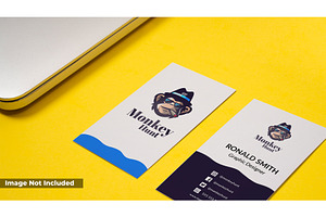 Download Business Card Mockup In Yellow 9 Creative Photoshop Templates Creative Market PSD Mockup Templates