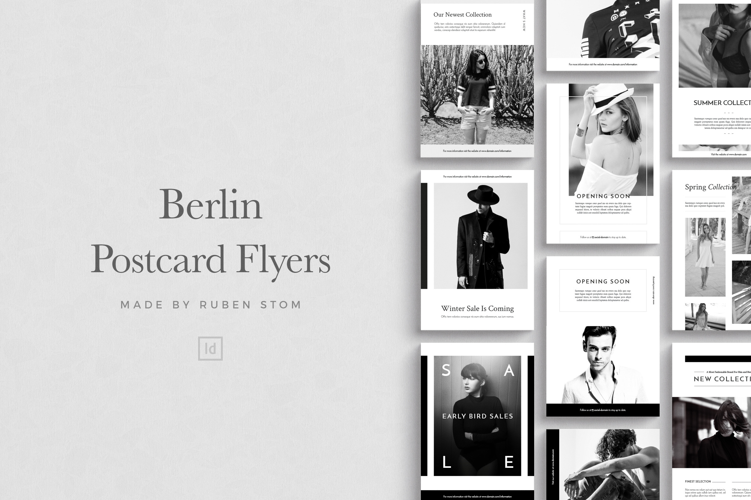 Berlin Flyer Pack Creative Indesign Templates Creative Market