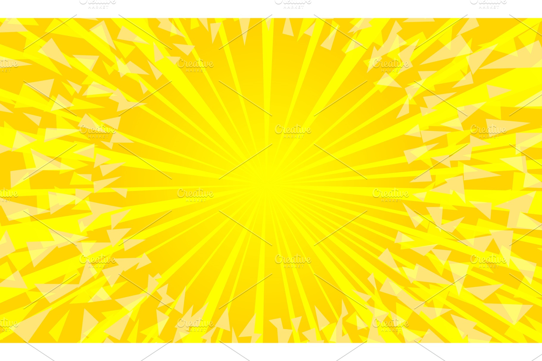 yellow background with sun rays | Pre-Designed Vector Graphics