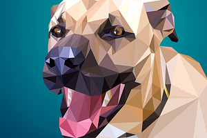 Greyhound Dog Racing Low Polygon | Pre-Designed Illustrator Graphics ...