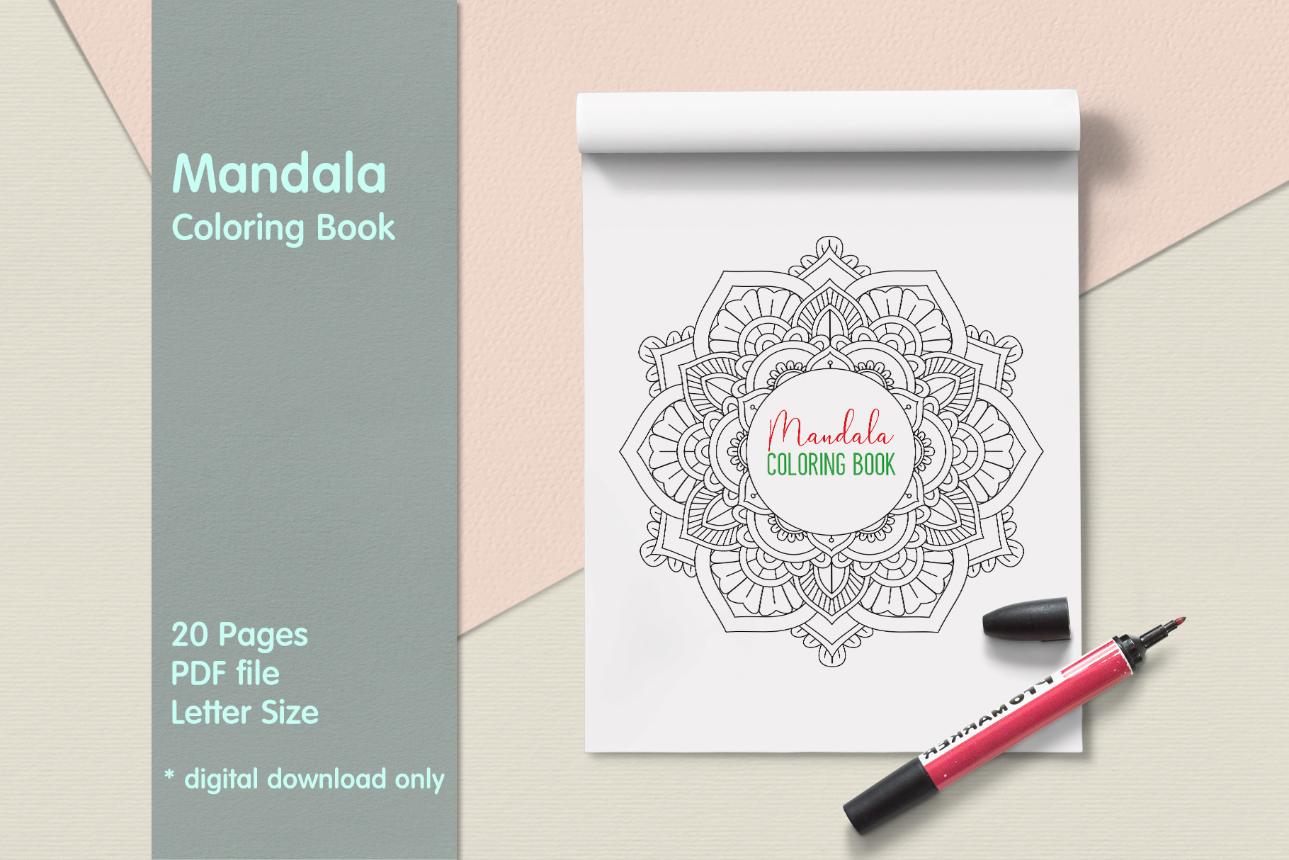 Download Mandala Coloring Book Custom Designed Graphics Creative Market