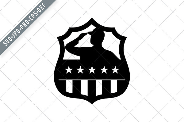 Download American Veteran Soldier Salute SVG | Pre-Designed ...