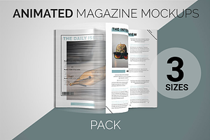 Download Animated Magazine Mockup | Square | Creative Photoshop ...