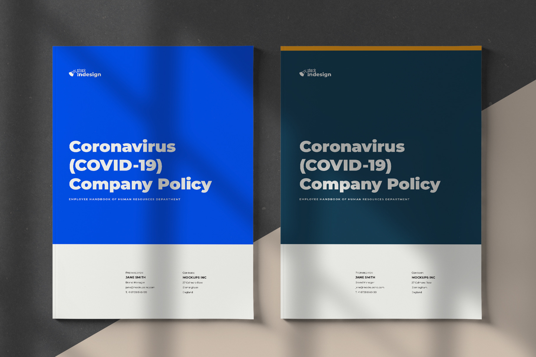 Coronavirus Company Policy Template Brochure Templates Creative Market