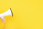 Download Megaphone Panoramic Mockup High Quality Arts Entertainment Stock Photos Creative Market