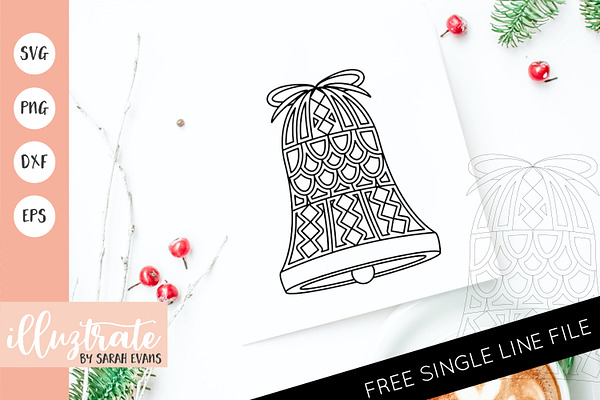 Download Christmas Bell Mandala Svg Cut File Pre Designed Vector Graphics Creative Market 3D SVG Files Ideas | SVG, Paper Crafts, SVG File