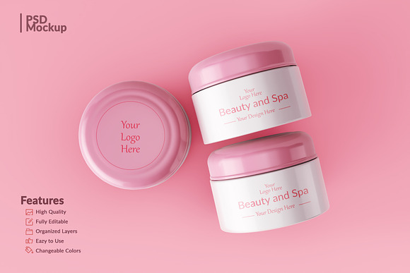 Download 10 Editable Jar Facial Cream Mockup Creative Photoshop Templates Creative Market