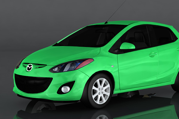 Mazda 2 High Quality 3ds Max 3d Models Creative Market