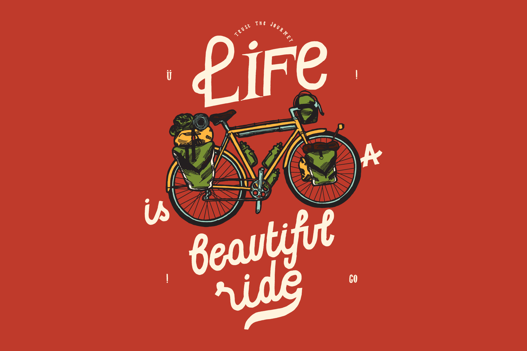 Life Is Beautiful Ride | Illustrations ~ Creative Market