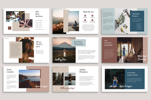 Glorious PowerPoint Template | Creative PowerPoint Templates ~ Creative ...