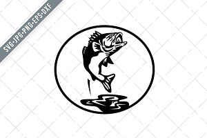 Free Free 234 Silhouette Largemouth Bass Svg SVG PNG EPS DXF File