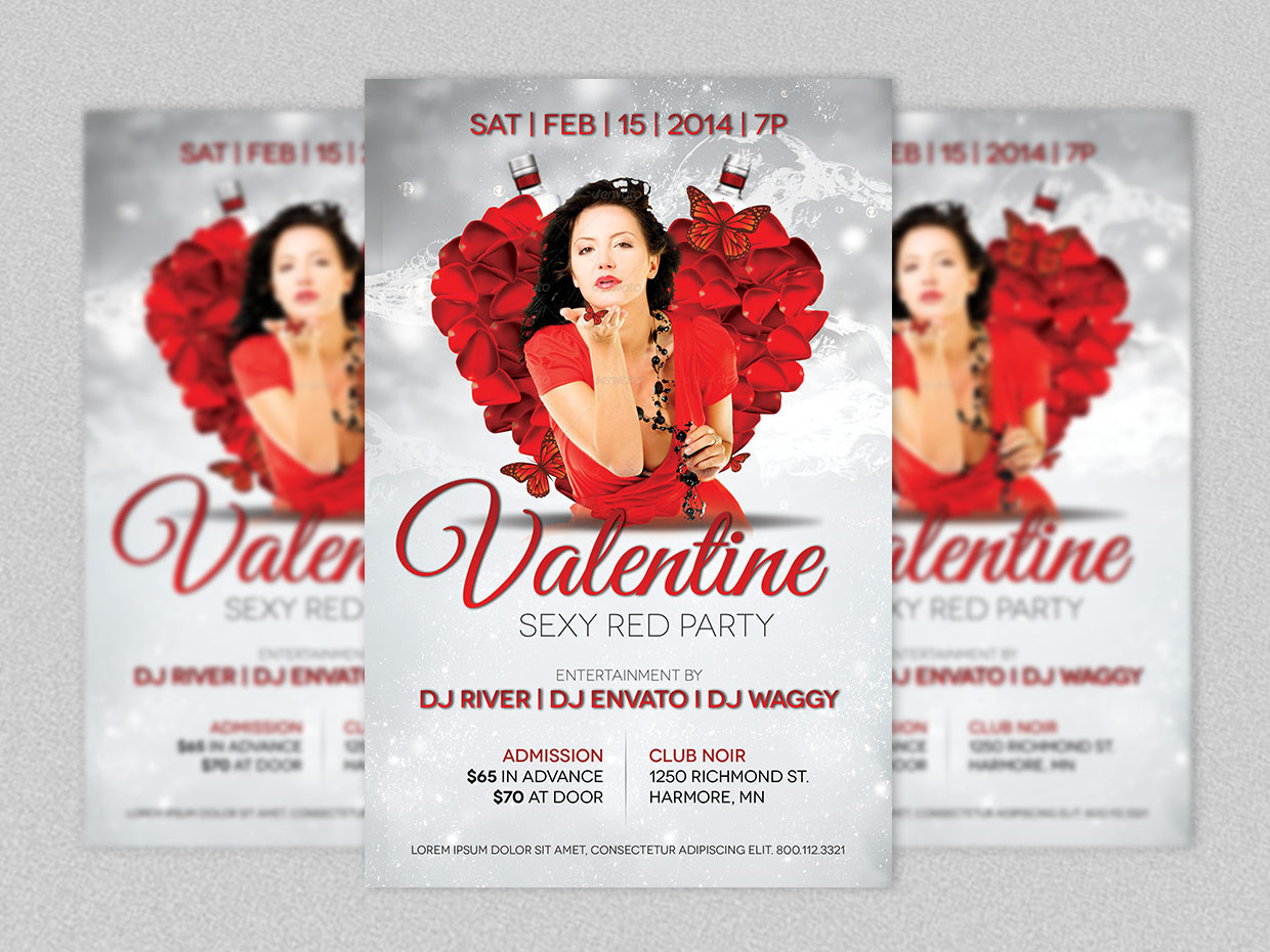 Valentines Event Flyer Template | Creative Photoshop Templates