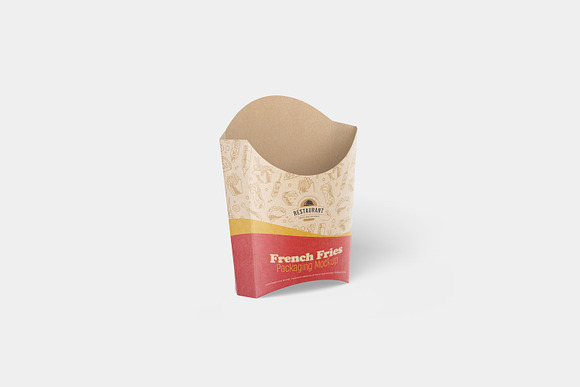 Download French Fries Packaging Mockup Creative Photoshop Templates Creative Market