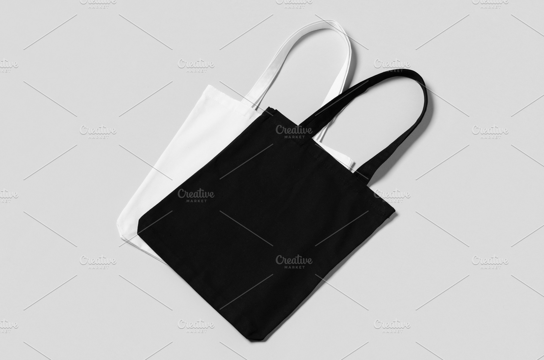 Download Black and white tote bags mockup on stock photo containing ...