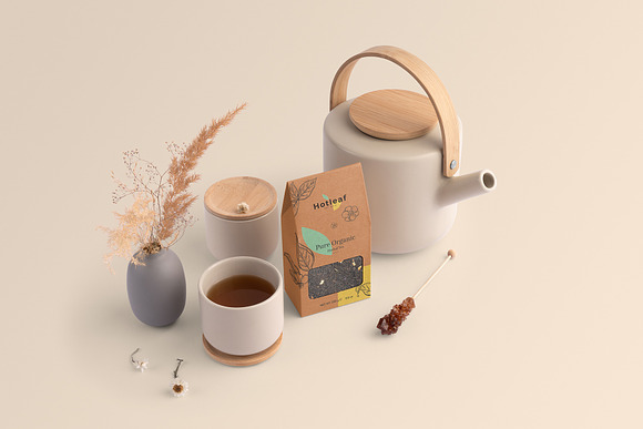 Download Hotleaf Teahouse Branding Mockups Creative Photoshop Templates Creative Market