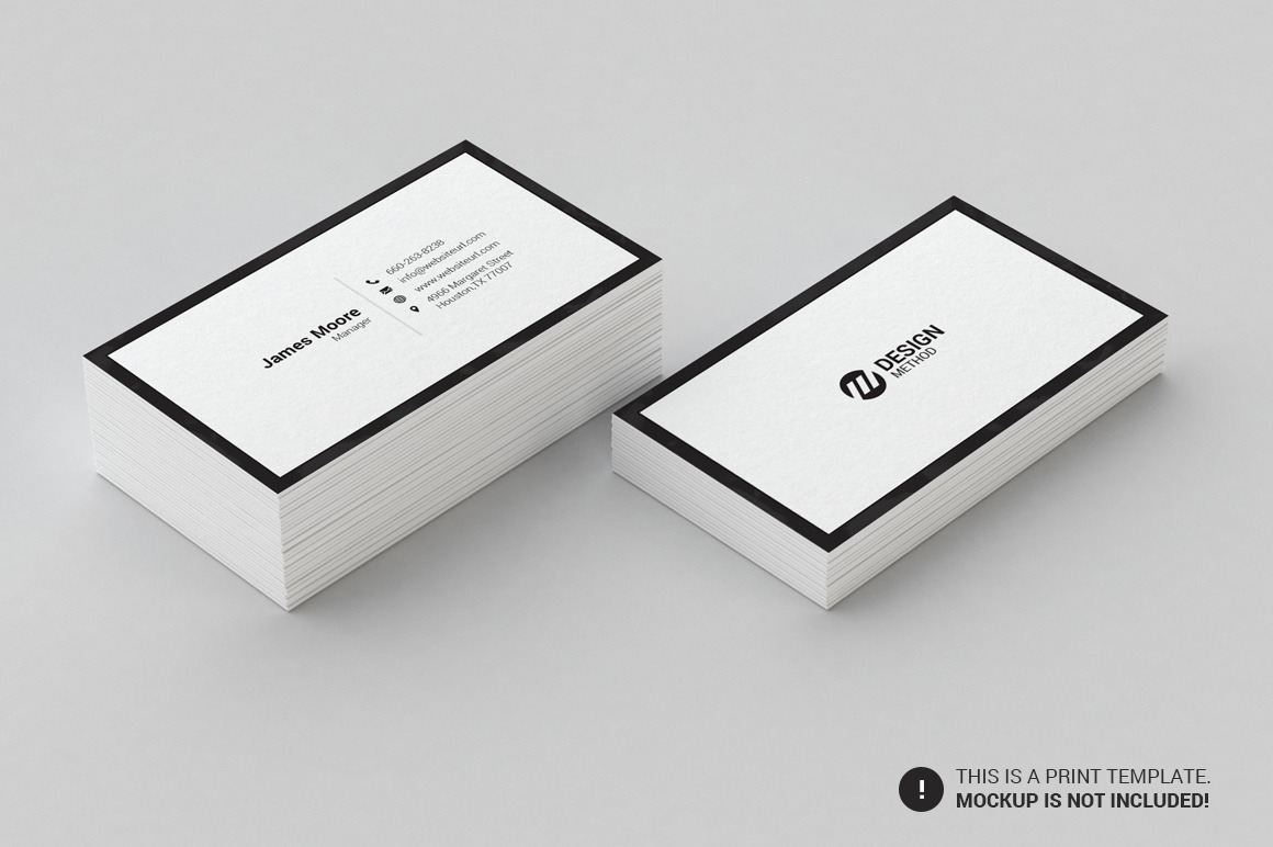 Minimal Business Card Template | Business Card Templates ~ Creative Market