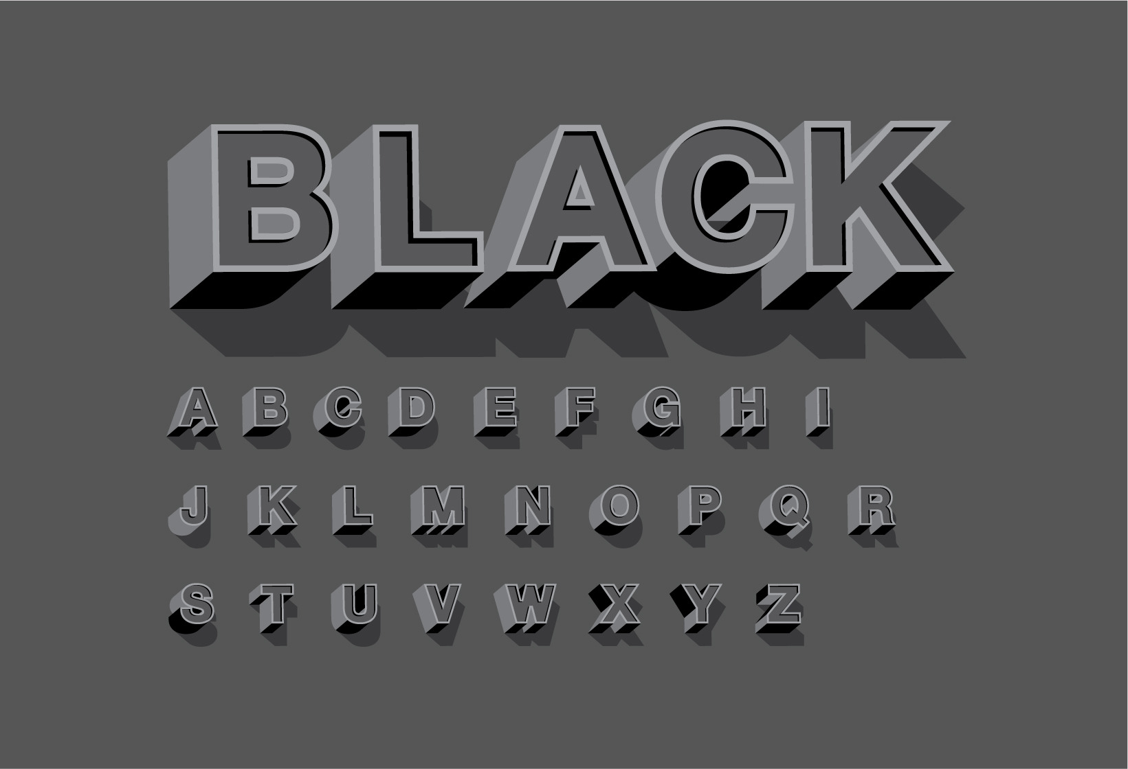 Bold 3d Typography Design Vector Pre Designed Vector Graphics Creative Market