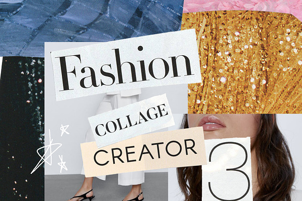 Fashion Collage Creator 4 | Custom-Designed Graphics ~ Creative Market