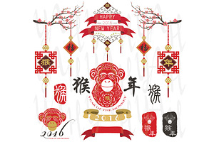 Chinese New Year: Goat Year 2015 | Pre-Designed Illustrator Graphics