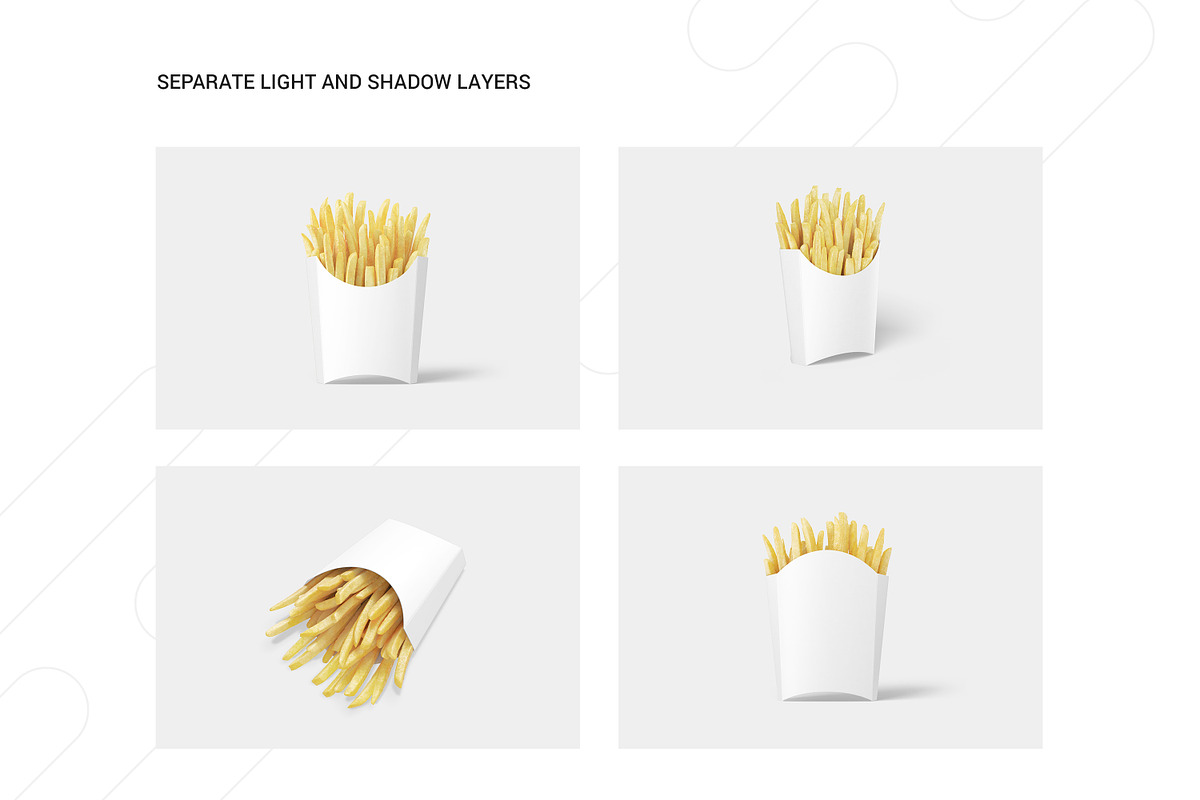 Download French Fries Packaging Mockup Photoshop 5025126 Graphixtree