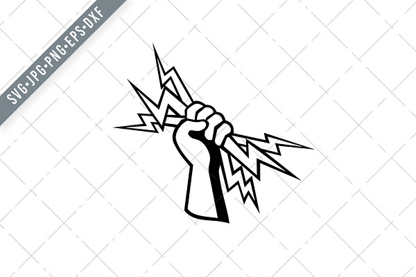 Power Lineman Lightning Bolt Svg Pre Designed Illustrator Graphics Creative Market