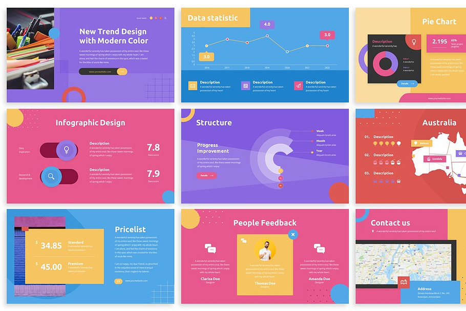 Caluta - Creative Powerpoint Templat | Creative PowerPoint Templates ...