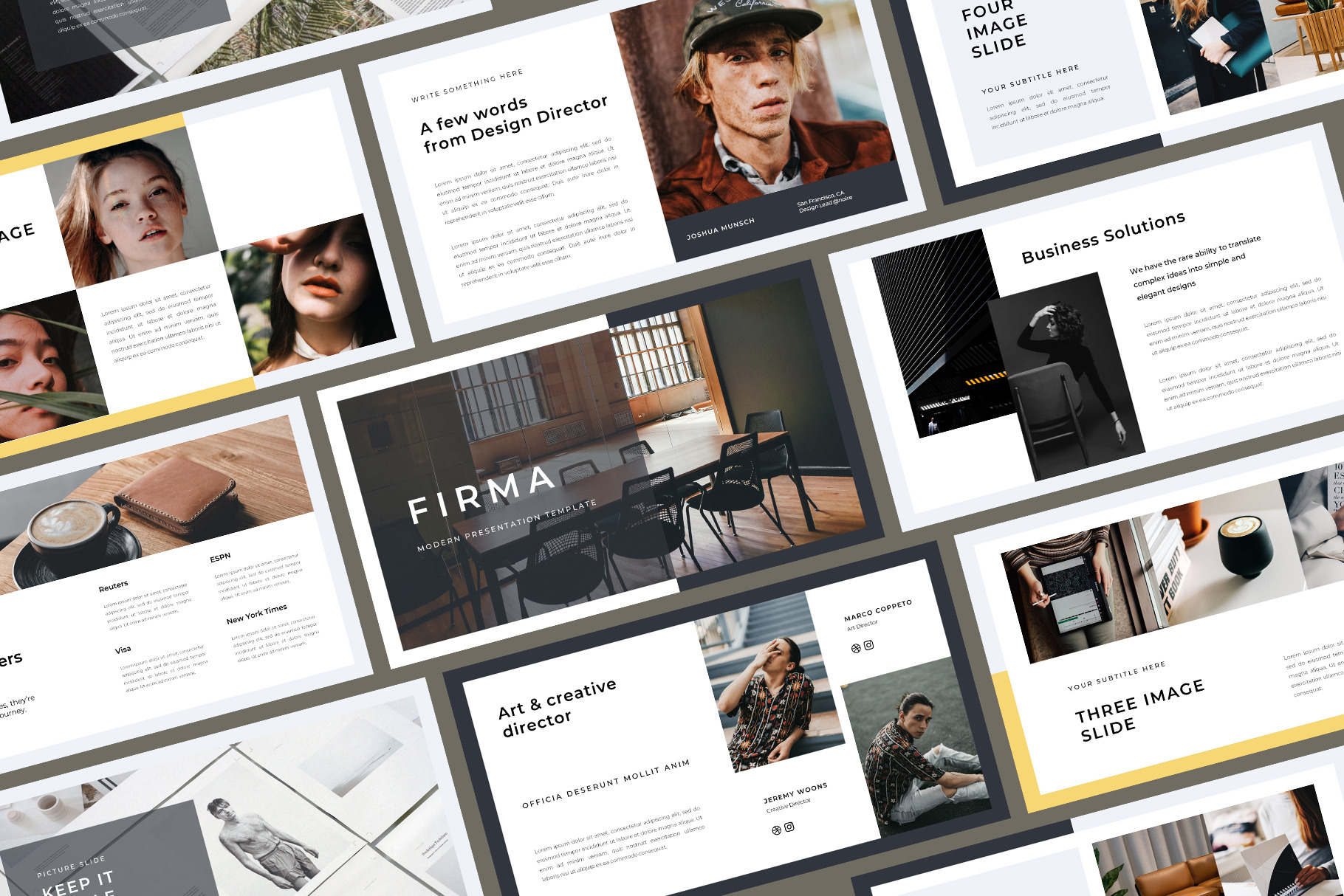 Firma - Google Slides Template | Presentation Templates ~ Creative Market