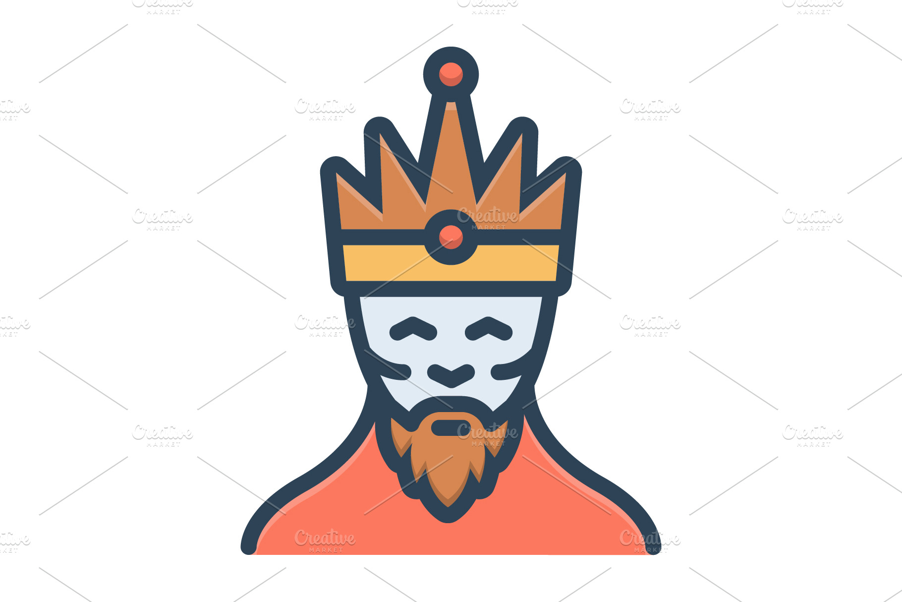 King monarch icon | Illustrator Graphics ~ Creative Market