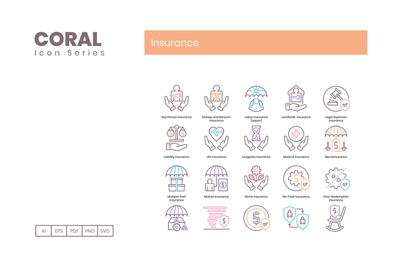 95 Insurance Icon Set