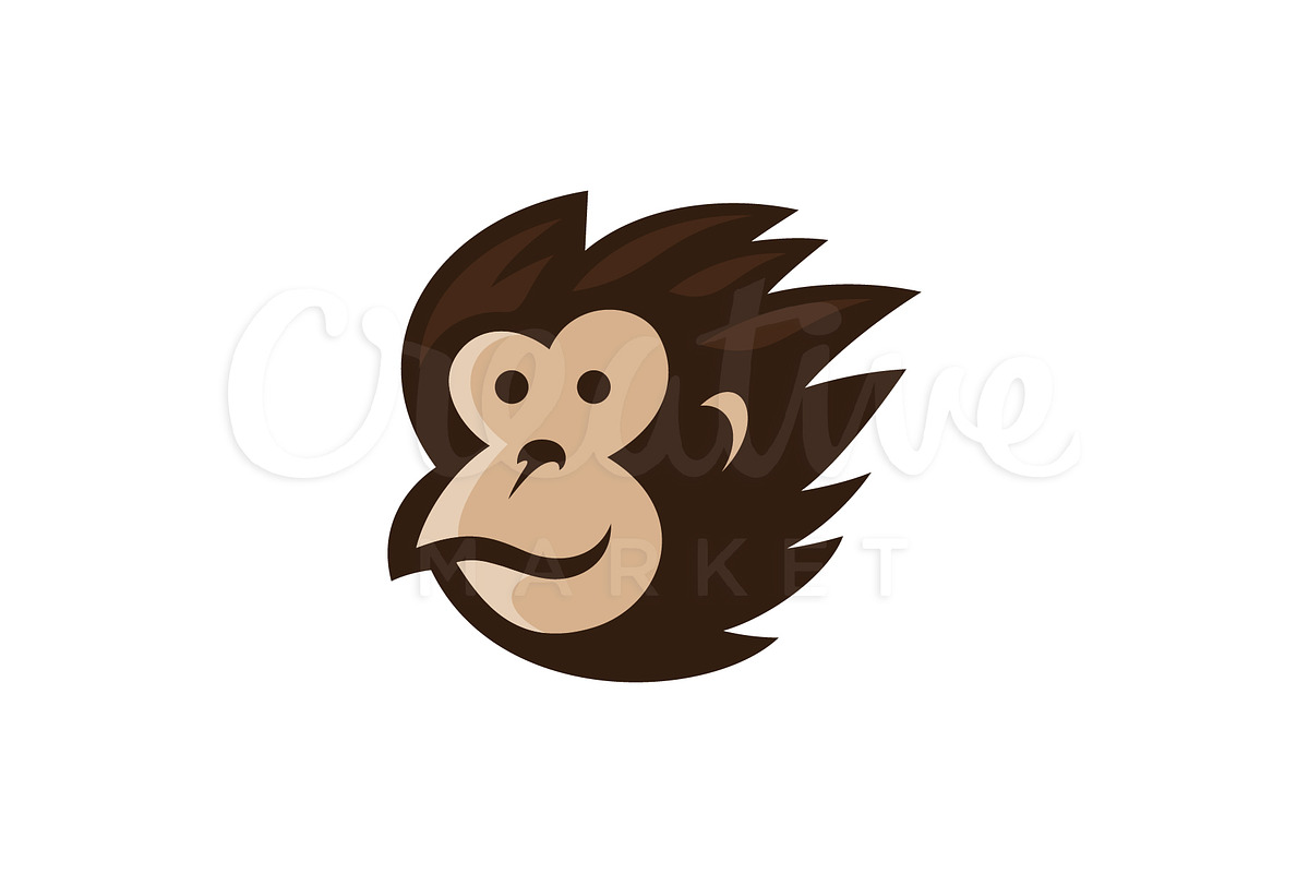 Monkey Mascot Logo | Creative Illustrator Templates ~ Creative Market