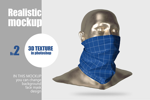 Download Face Mask Mockup 1 Creative Photoshop Templates Creative Market