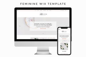 Download Wix Website Template Bloom Creative Website Templates Creative Market