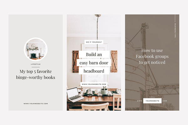 Farmhouse Instagram Canva Bundle | Creative Canva Templates ~ Creative ...