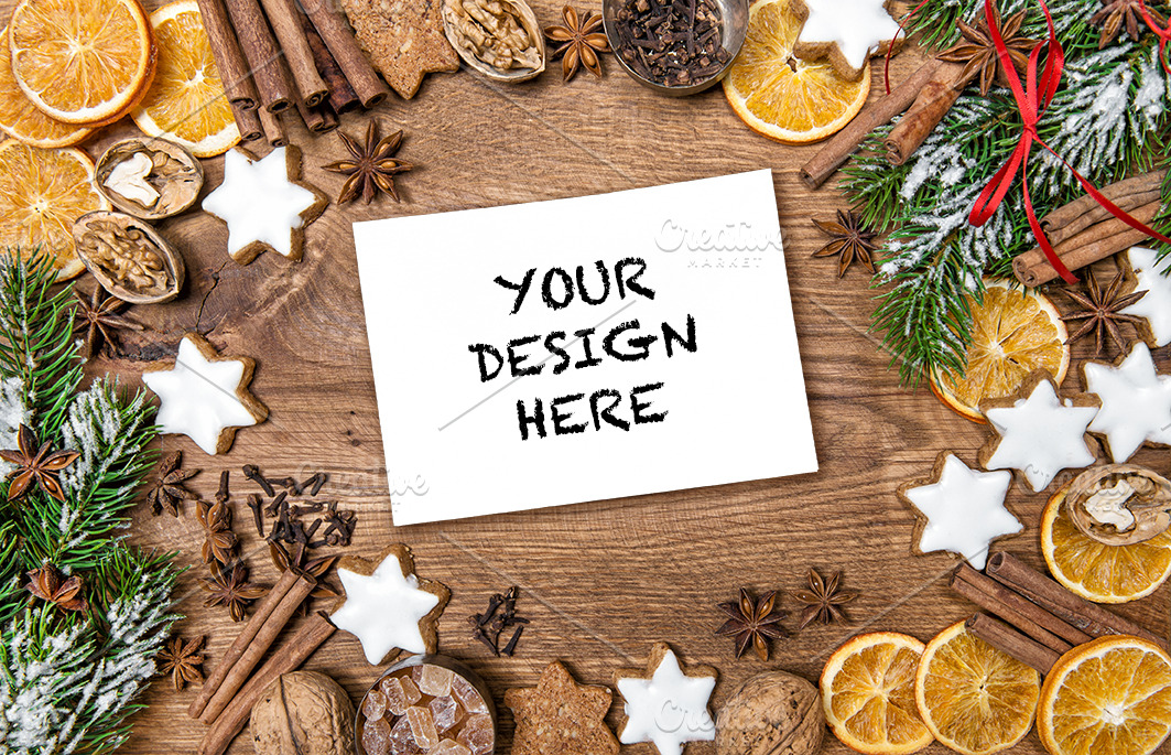 Christmas style product mockup | Product Mockups ~ Creative Market