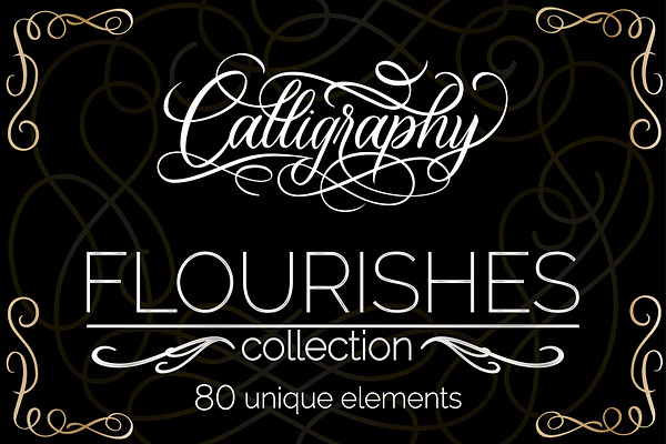 Download Calligraphy Flourish Vintage Pack Pre Designed Photoshop Graphics Creative Market