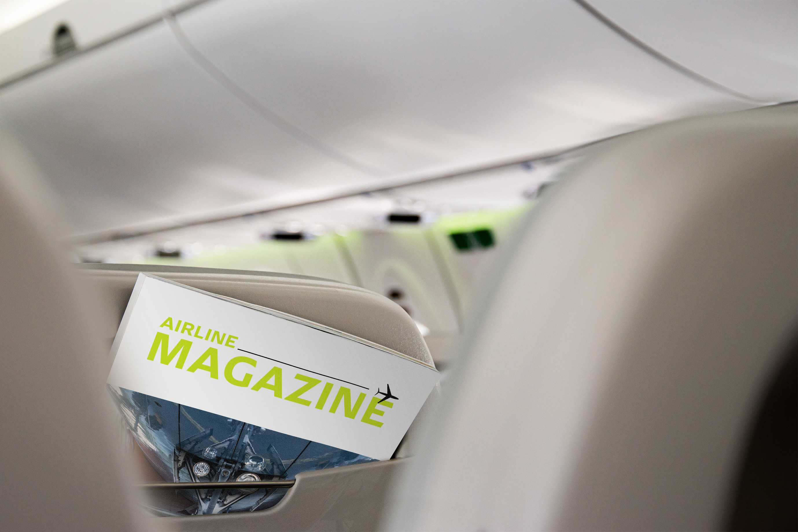 Download Airline Magazine In Airplane Creative Photoshop Templates Creative Market