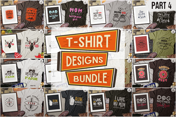 Download Tshirt Designs Bundle Summer Edition Pre Designed Photoshop Graphics Creative Market