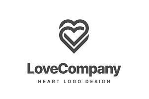 Heart logo Love Emotion Health Care | Creative Illustrator Templates ...