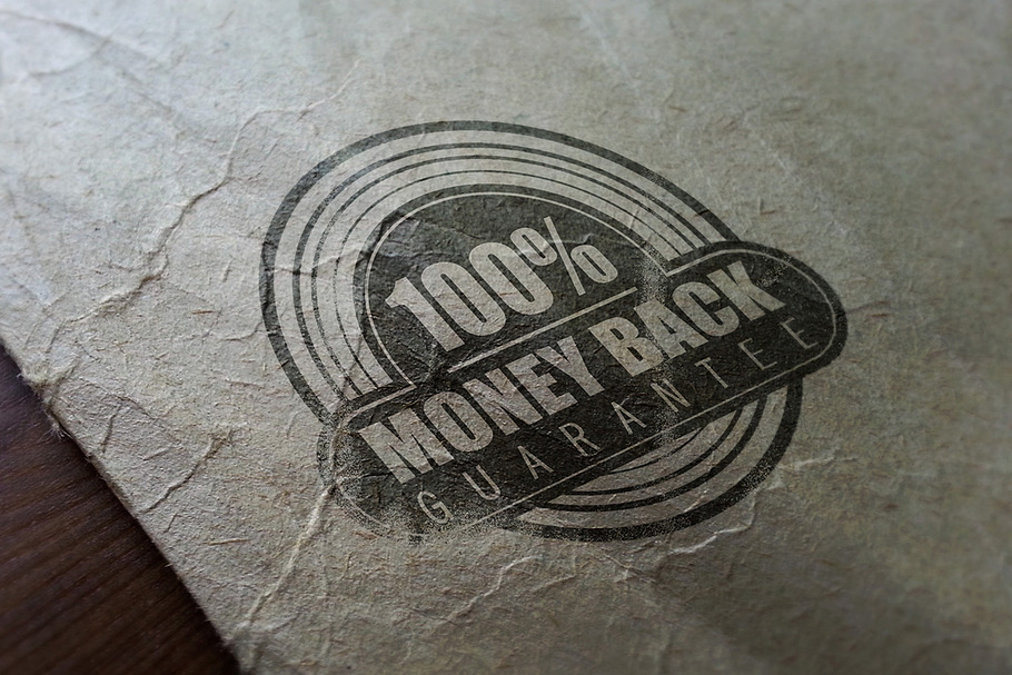 Guaranteed Vintage Logo | Creative Illustrator Templates ~ Creative Market