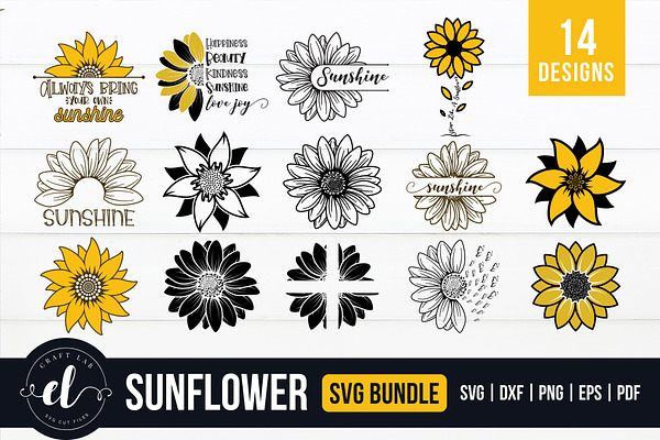 Free Free 107 Sunflower Svg Bundle SVG PNG EPS DXF File