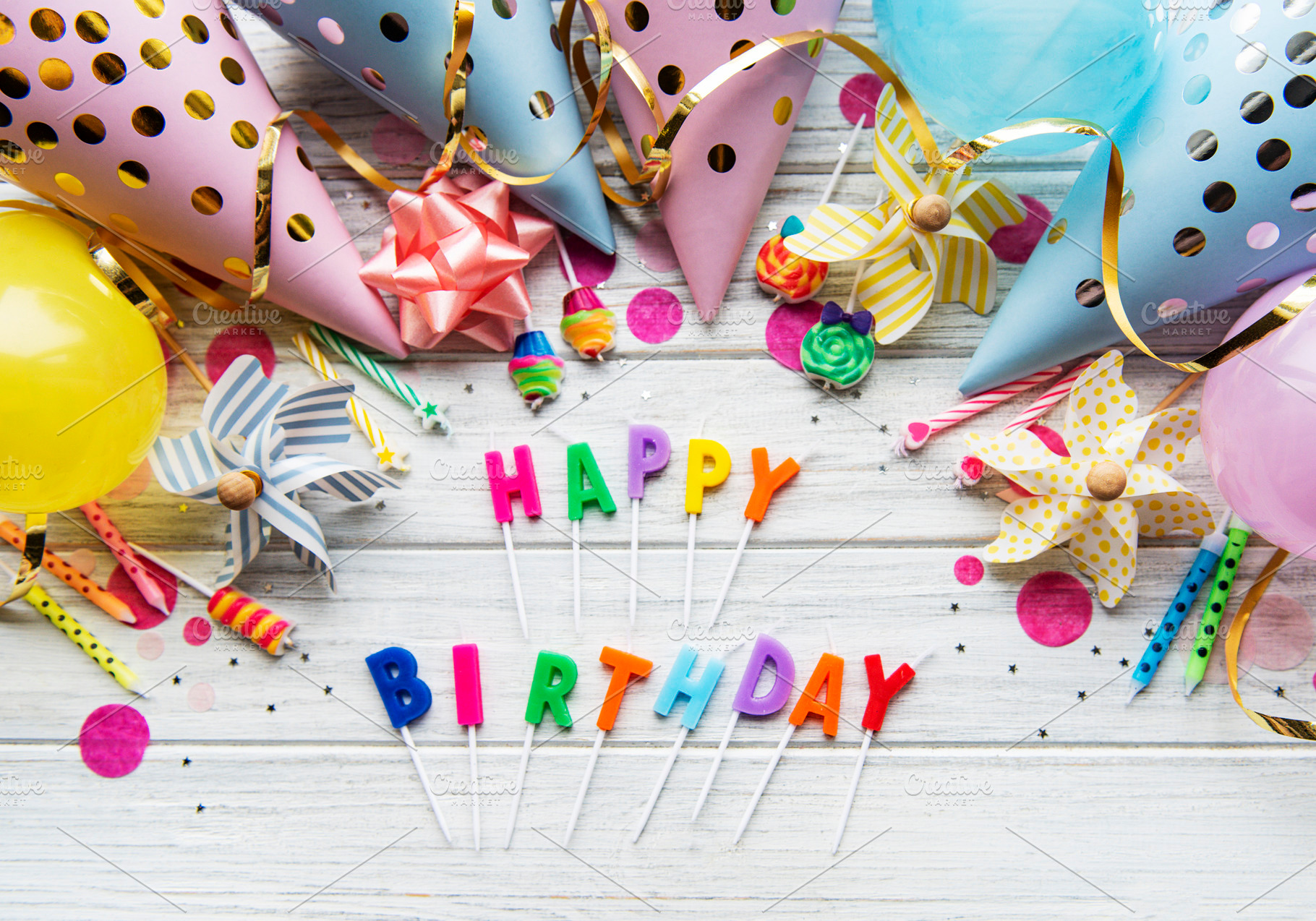 Happy birthday background stock photo containing birthday and text ...