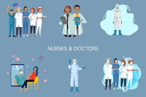 Nurses Team Collection | Creative Market