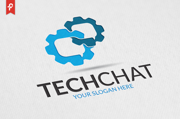 Tech Chat Logo | Branding & Logo Templates ~ Creative Market